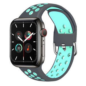 Strap for Apple Watch Band Se 40mm 44mm/42mm/38mm Accessories Silicone Belt Sport Bracelet on iWatch Series 6 5 4 3 21 Watchband