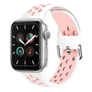 Strap for Apple Watch Band Se 40mm 44mm/42mm/38mm Accessories Silicone Belt Sport Bracelet on iWatch Series 6 5 4 3 21 Watchband