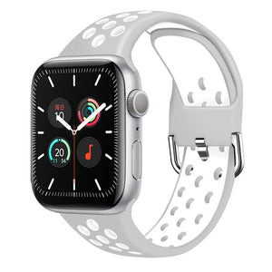 Strap for Apple Watch Band Se 40mm 44mm/42mm/38mm Accessories Silicone Belt Sport Bracelet on iWatch Series 6 5 4 3 21 Watchband