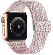 Load image into Gallery viewer, Scrunchie Strap for Apple watch band 44mm 40mm 38mm 42mm Adjustable Elastic Nylon solo Loop bracelet iWatch series 3 4 5 6 se

