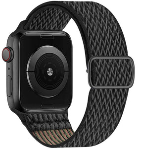 Scrunchie Strap for Apple watch band 44mm 40mm 38mm 42mm Adjustable Elastic Nylon solo Loop bracelet iWatch series 3 4 5 6 se