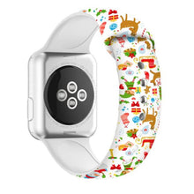 Load image into Gallery viewer, Christmas strap For Apple Watch band 44mm 40mm 38mm 42mm Cartoon Printed watchband Bracelet IWatch 5 4 3 2 1 6 SE
