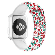 Load image into Gallery viewer, Christmas strap For Apple Watch band 44mm 40mm 38mm 42mm Cartoon Printed watchband Bracelet IWatch 5 4 3 2 1 6 SE
