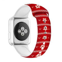 Load image into Gallery viewer, Christmas strap For Apple Watch band 44mm 40mm 38mm 42mm Cartoon Printed watchband Bracelet IWatch 5 4 3 2 1 6 SE
