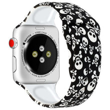 Load image into Gallery viewer, Silicone Strap For Apple Watch band 44mm 40mm 42mm 38mm pulseira correa Printing bracelet apple Watch iwatch 4 3 5 SE 6
