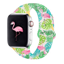 Load image into Gallery viewer, Silicone Strap Band for Apple Watch 40mm 44mm 38mm 42mm Sport Double Side Printed Bracelet Band for iwatch series 6 SE 5 4 3 2 1
