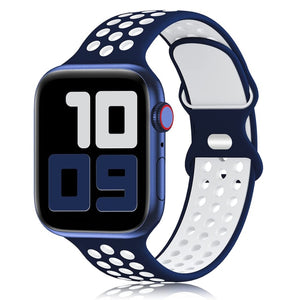 Sport Strap For Apple Watch Band 6 SE 5 4 44mm 40mm Silicone Breathable Belt Bracelet to iWatch Watchband Series 54321 38mm 42mm