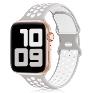 Sport Strap For Apple Watch Band 6 SE 5 4 44mm 40mm Silicone Breathable Belt Bracelet to iWatch Watchband Series 54321 38mm 42mm
