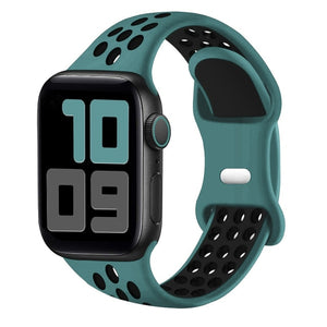 Sport Strap For Apple Watch Band 6 SE 5 4 44mm 40mm Silicone Breathable Belt Bracelet to iWatch Watchband Series 54321 38mm 42mm