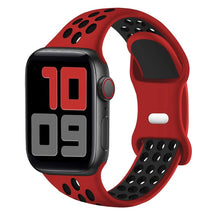 Load image into Gallery viewer, Sport Strap For Apple Watch Band 6 SE 5 4 44mm 40mm Silicone Breathable Belt Bracelet to iWatch Watchband Series 54321 38mm 42mm
