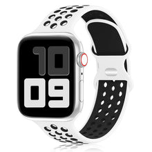 Load image into Gallery viewer, Sport Strap For Apple Watch Band 6 SE 5 4 44mm 40mm Silicone Breathable Belt Bracelet to iWatch Watchband Series 54321 38mm 42mm
