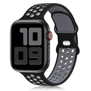 Sport Strap For Apple Watch Band 6 SE 5 4 44mm 40mm Silicone Breathable Belt Bracelet to iWatch Watchband Series 54321 38mm 42mm