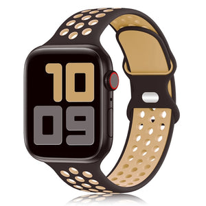 Sport Strap For Apple Watch Band 6 SE 5 4 44mm 40mm Silicone Breathable Belt Bracelet to iWatch Watchband Series 54321 38mm 42mm