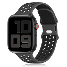 Load image into Gallery viewer, Sport Strap For Apple Watch Band 6 SE 5 4 44mm 40mm Silicone Breathable Belt Bracelet to iWatch Watchband Series 54321 38mm 42mm
