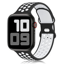 Load image into Gallery viewer, Sport Strap For Apple Watch Band 6 SE 5 4 44mm 40mm Silicone Breathable Belt Bracelet to iWatch Watchband Series 54321 38mm 42mm
