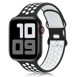 Sport Strap For Apple Watch Band 6 SE 5 4 44mm 40mm Silicone Breathable Belt Bracelet to iWatch Watchband Series 54321 38mm 42mm