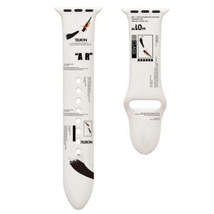 Strap For Apple Watch band 40mm 44mm 42mm 38mm Printing Silicone wristband bracelet belt for iwatch series 3 4 5 6 SE Band