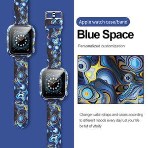 Strap with case for Apple Watch Band  Series 6 1 2 3 4 5 silicone for Iwatch 5 4 Strap 38mm 40mm 42mm 44mm wirst Newest Sport
