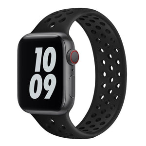 Solo Loop strap For Apple Watch Band 6 SE 5 4 3 Breathable silicone Elastic Belt bracelet band iWatch Series 44mm 40mm 38mm 42mm