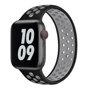 Solo Loop strap For Apple Watch Band 6 SE 5 4 3 Breathable silicone Elastic Belt bracelet band iWatch Series 44mm 40mm 38mm 42mm