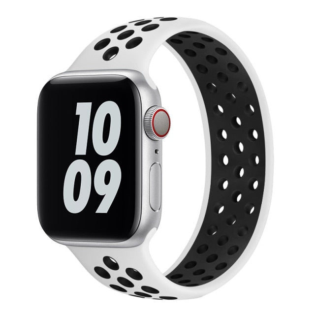 Solo Loop strap For Apple Watch Band 6 SE 5 4 3 Breathable silicone Elastic Belt bracelet band iWatch Series 44mm 40mm 38mm 42mm