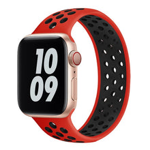 Load image into Gallery viewer, Solo Loop strap For Apple Watch Band 6 SE 5 4 3 Breathable silicone Elastic Belt bracelet band iWatch Series 44mm 40mm 38mm 42mm
