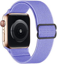 Load image into Gallery viewer, Scrunchie Strap for Apple watch band 44mm 40mm 38mm 42mm Adjustable Elastic Nylon solo Loop bracelet iWatch series 3 4 5 6 se
