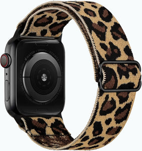 Scrunchie Strap for Apple watch band 44mm 40mm 38mm 42mm Adjustable Elastic Nylon solo Loop bracelet iWatch series 3 4 5 6 se