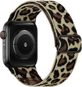 Scrunchie Strap for Apple watch band 44mm 40mm 38mm 42mm Adjustable Elastic Nylon solo Loop bracelet iWatch series 3 4 5 6 se