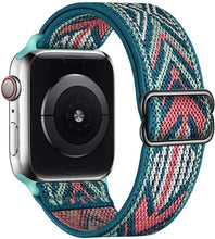 Load image into Gallery viewer, Scrunchie Strap for Apple watch band 44mm 40mm 38mm 42mm Adjustable Elastic Nylon solo Loop bracelet iWatch series 3 4 5 6 se
