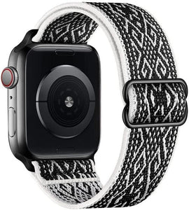 Scrunchie Strap for Apple watch band 44mm 40mm 38mm 42mm Adjustable Elastic Nylon solo Loop bracelet iWatch series 3 4 5 6 se