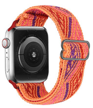 Load image into Gallery viewer, Scrunchie Strap for Apple watch band 44mm 40mm 38mm 42mm Adjustable Elastic Nylon solo Loop bracelet iWatch series 3 4 5 6 se
