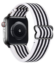 Load image into Gallery viewer, Scrunchie Strap for Apple watch band 44mm 40mm 38mm 42mm Adjustable Elastic Nylon solo Loop bracelet iWatch series 3 4 5 6 se
