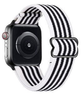 Scrunchie Strap for Apple watch band 44mm 40mm 38mm 42mm Adjustable Elastic Nylon solo Loop bracelet iWatch series 3 4 5 6 se