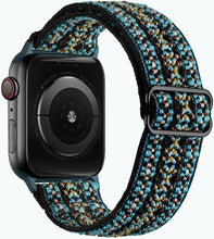 Load image into Gallery viewer, Scrunchie Strap for Apple watch band 44mm 40mm 38mm 42mm Adjustable Elastic Nylon solo Loop bracelet iWatch series 3 4 5 6 se
