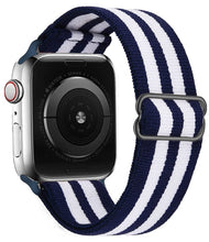 Load image into Gallery viewer, Scrunchie Strap for Apple watch band 44mm 40mm 38mm 42mm Adjustable Elastic Nylon solo Loop bracelet iWatch series 3 4 5 6 se
