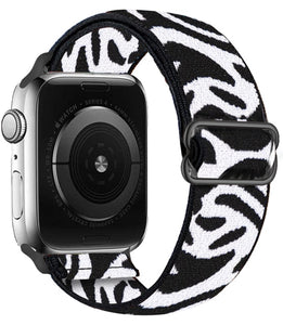 Scrunchie Strap for Apple watch band 44mm 40mm 38mm 42mm Adjustable Elastic Nylon solo Loop bracelet iWatch series 3 4 5 6 se