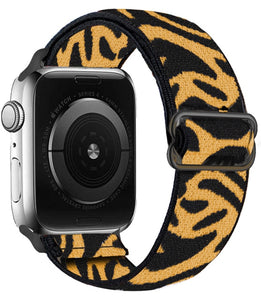 Scrunchie Strap for Apple watch band 44mm 40mm 38mm 42mm Adjustable Elastic Nylon solo Loop bracelet iWatch series 3 4 5 6 se