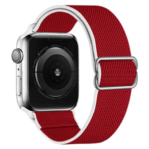 Scrunchie Strap for Apple watch band 44mm 40mm 38mm 42mm Adjustable Elastic Nylon solo Loop bracelet iWatch series 3 4 5 6 se