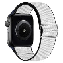 Load image into Gallery viewer, Scrunchie Strap for Apple watch band 44mm 40mm 38mm 42mm Adjustable Elastic Nylon solo Loop bracelet iWatch series 3 4 5 6 se
