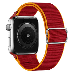 Scrunchie Strap for Apple watch band 44mm 40mm 38mm 42mm Adjustable Elastic Nylon solo Loop bracelet iWatch series 3 4 5 6 se