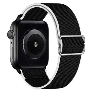 Scrunchie Strap for Apple watch band 44mm 40mm 38mm 42mm Adjustable Elastic Nylon solo Loop bracelet iWatch series 3 4 5 6 se
