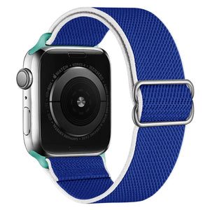 Scrunchie Strap for Apple watch band 44mm 40mm 38mm 42mm Adjustable Elastic Nylon solo Loop bracelet iWatch series 3 4 5 6 se