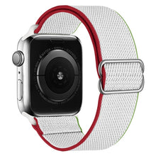 Load image into Gallery viewer, Scrunchie Strap for Apple watch band 44mm 40mm 38mm 42mm Adjustable Elastic Nylon solo Loop bracelet iWatch series 3 4 5 6 se
