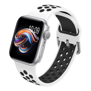 YAYUU Straps For Apple Watch Bands 38mm 40mm 42mm 44mm Floral Silicone Printed Pattern Bracelet for iWatch Series SE 6 5 4 3 2