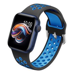 YAYUU Straps For Apple Watch Bands 38mm 40mm 42mm 44mm Floral Silicone Printed Pattern Bracelet for iWatch Series SE 6 5 4 3 2