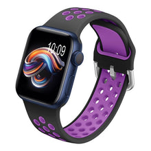 Load image into Gallery viewer, YAYUU Straps For Apple Watch Bands 38mm 40mm 42mm 44mm Floral Silicone Printed Pattern Bracelet for iWatch Series SE 6 5 4 3 2
