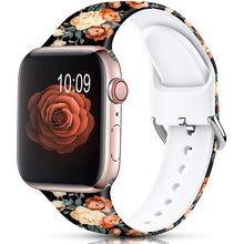 Load image into Gallery viewer, YAYUU Straps For Apple Watch Bands 38mm 40mm 42mm 44mm Floral Silicone Printed Pattern Bracelet for iWatch Series SE 6 5 4 3 2
