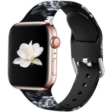 Load image into Gallery viewer, YAYUU Straps For Apple Watch Bands 38mm 40mm 42mm 44mm Floral Silicone Printed Pattern Bracelet for iWatch Series SE 6 5 4 3 2
