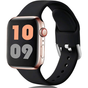 YAYUU Straps For Apple Watch Bands 38mm 40mm 42mm 44mm Floral Silicone Printed Pattern Bracelet for iWatch Series SE 6 5 4 3 2
